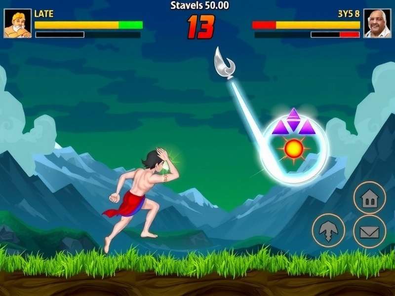 Krishna S Celestial Fight Gameplay Screenshot